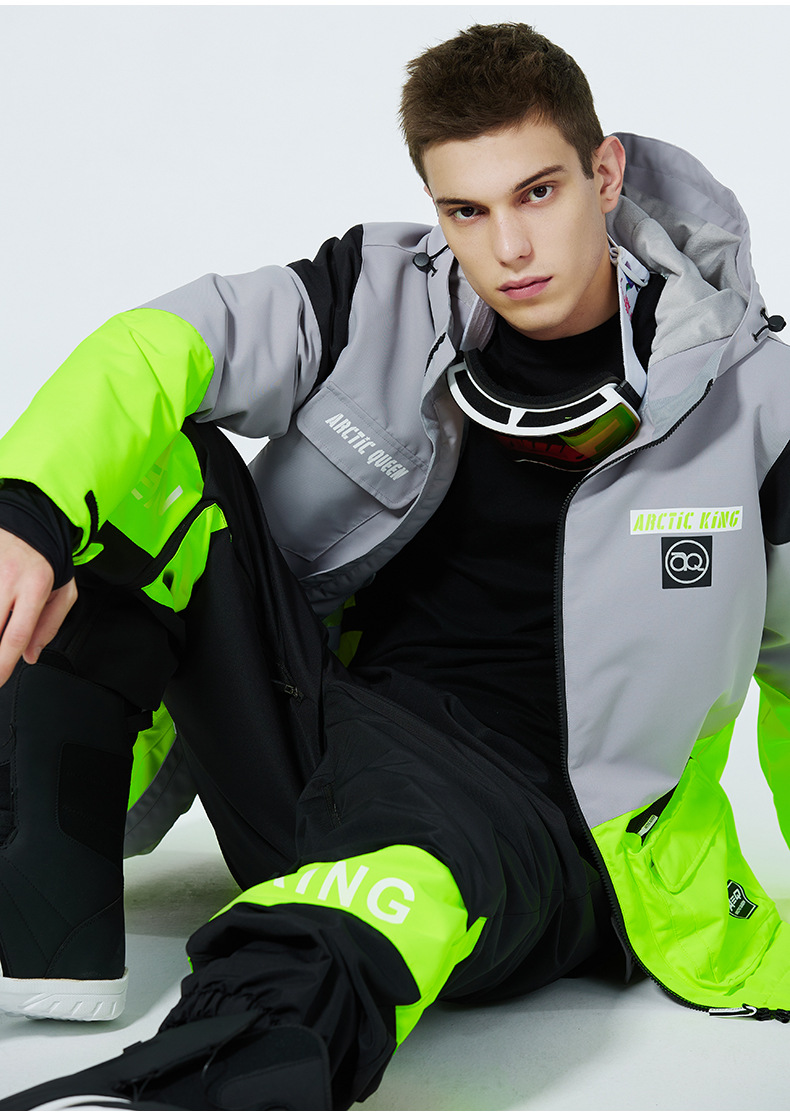Men's Clothing Ski suit set for men and women couples warm and thick ski suit set single board double board ski suit_viptrois.com