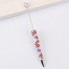 DIY beading pen printing pattern creative plastic handmade wise leopard pattern floral cow tiger beaded pens wholesale