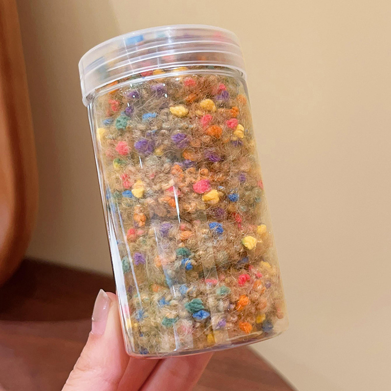 Gruesa banda de pelo de felpa elástica alta Otoño e Invierno banda de goma de felpa lazo de pelo femenino no duele cuerda de pelo de los niños duraderos