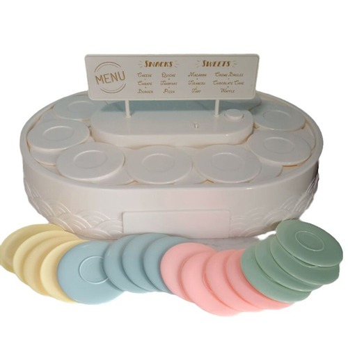 Rotary Dessert Machine Sushi Chef Automatic Rotating Dessert Table Birthday Cake Acrylic Lighted Macaron Tray