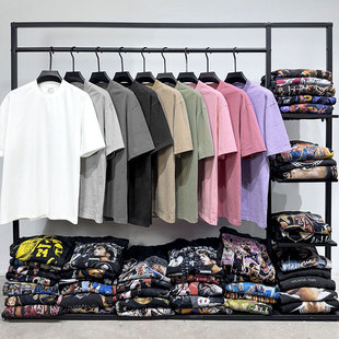 �W���羳�ذ�260G����ˮϴ��ɫ����t��oversize�͹Ō������e���l