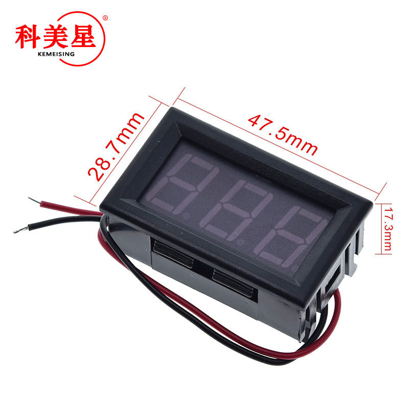 0.56インチ2線直流電圧計DC4.5V-30.0Vデジタル電圧計デジタル管デジタルディスプレイヘッド|undefined
