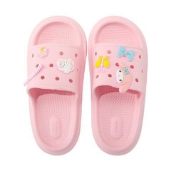 MINISO Sanrio DIY hole-in-the-wall slippers women's summer bathroom slippers indoor home thick sole non-slip