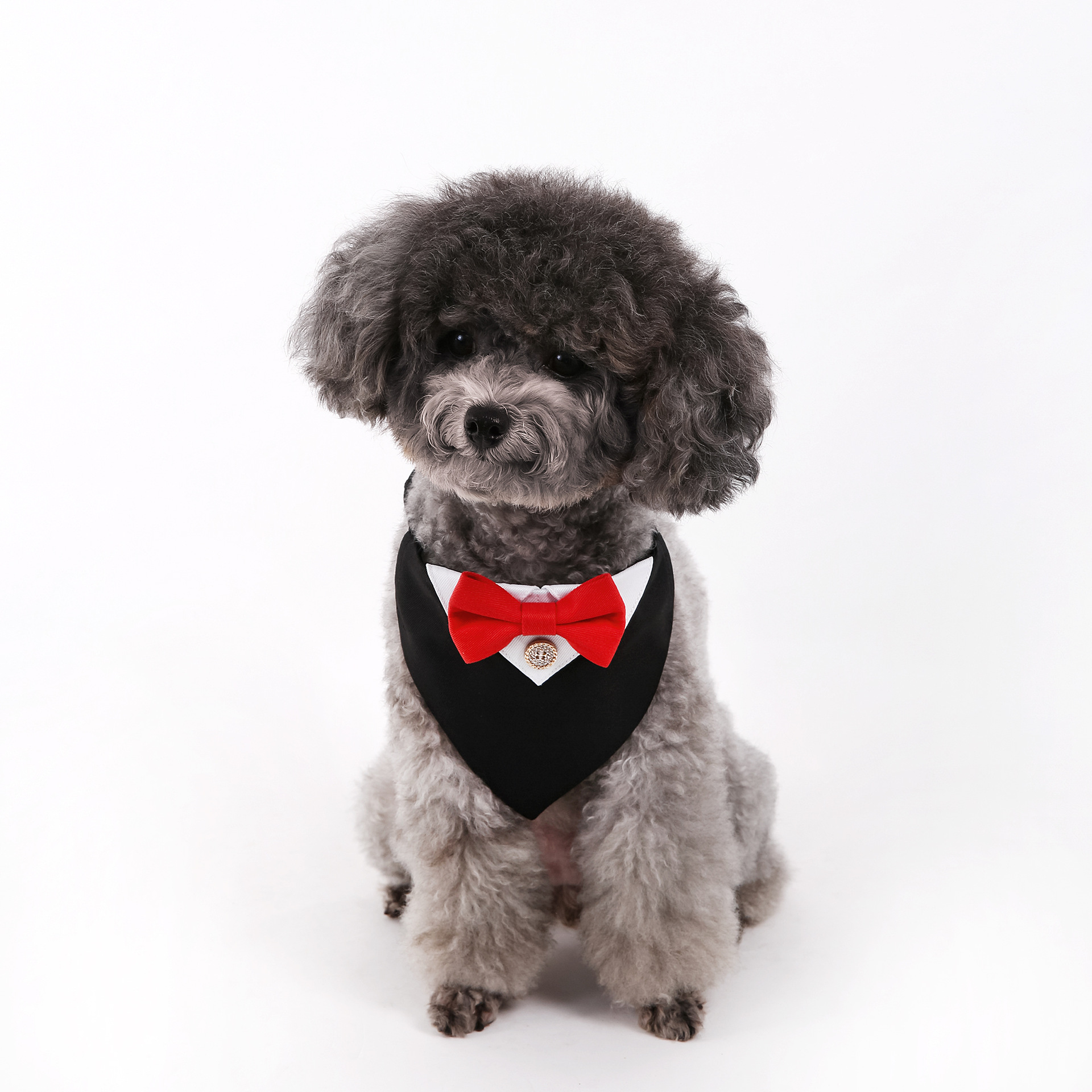 Navidad Año Nuevo transfronterizo perro británico estilo boda traje perro collar toallas de saliva para mascotas toallas de triángulo