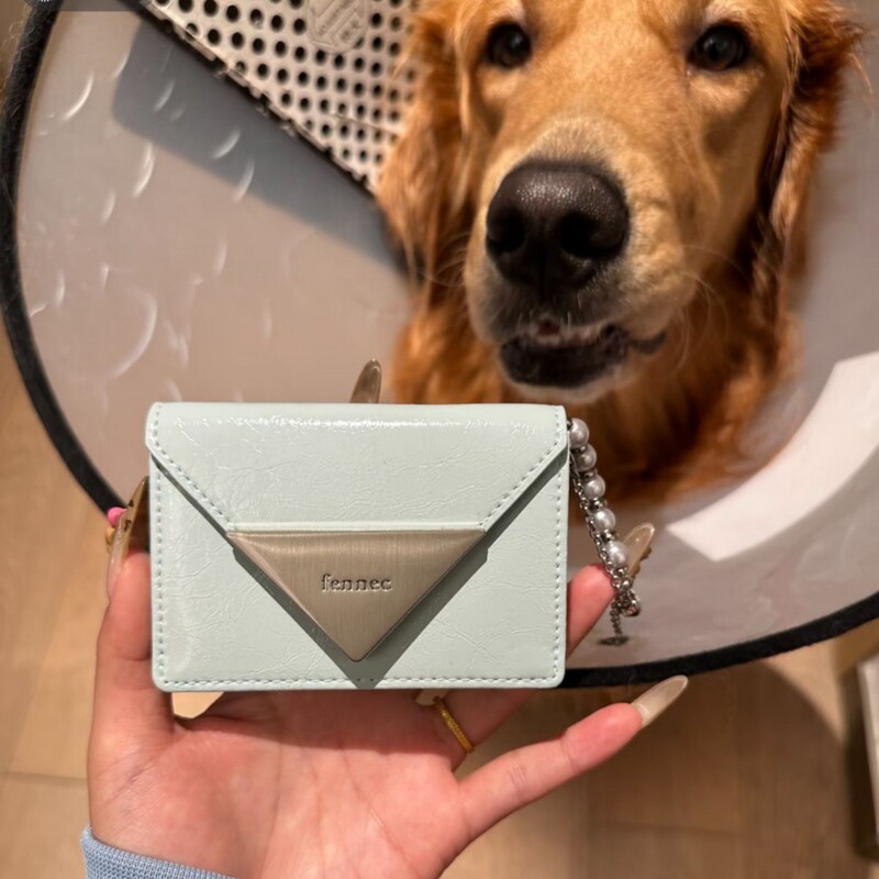 In-Stock Korean Niche Brand Fenec Wallet, Patent Leather Classic Triangle Design, Portable 70% off Coin Purse, Id Holder, Card Holder In-Stock Korean Niche Brand Fenec Wallet, Patent Leather Classic Triangle Design, Portable 70% off Coin Purse, Id Holder, Card Holder
