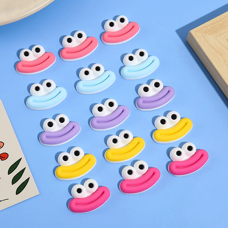 Производитель мультфильм смешной колбаса рот смайлика смола аксессуар зарядное устройство защитный чехол плюшевая игрушка diy материал