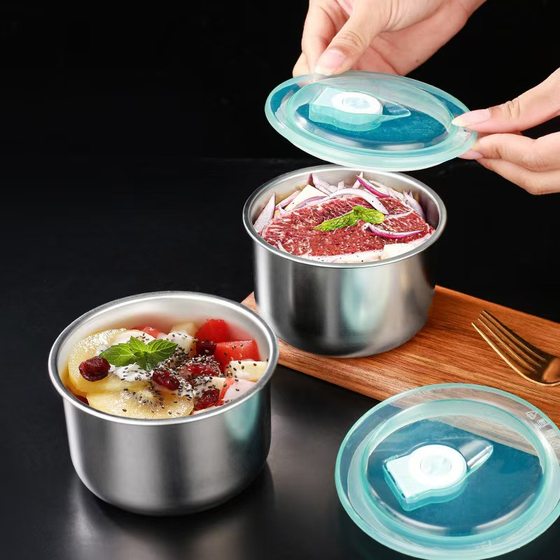 Kitchen side dishes separate ingredients picnic outdoor meal box fruit storage box sealed fresh refrigerator with lid sealed box