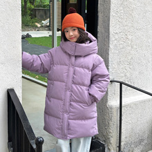 儿童棉服中长款男女童冬季保暖加厚款外套2025新款宝宝棉衣批发