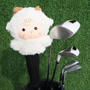 Stuffed Sheep Golf Wood Club Set, Club Cap Set, Cartoon Club Head Cover, Fairway Wood, Chicken Legs, Foreign Trade Dropshipping