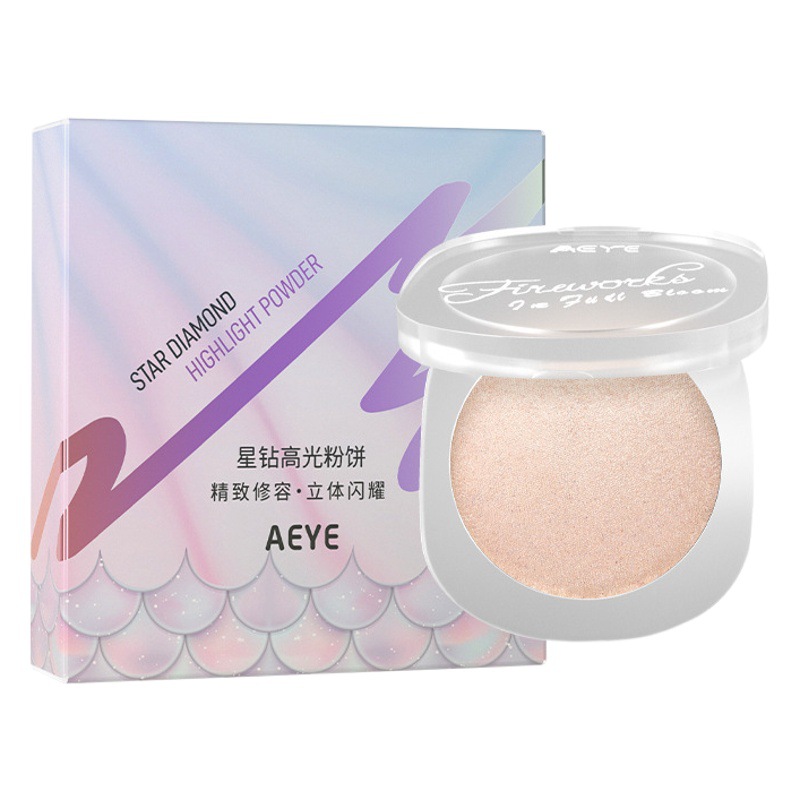 AEYE colorido Alta Luz Reparación de sombra de ojos natural Desnudo Maquillaje brillo puré de patata color natural sombra de ojos en polvo placa