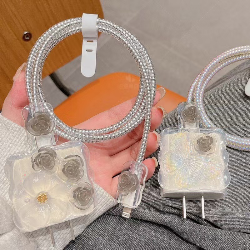 Para Apple 14 línea de datos cubierta protectora iPhone13 cargador cabezal 12promax bobinado estuche para iPad