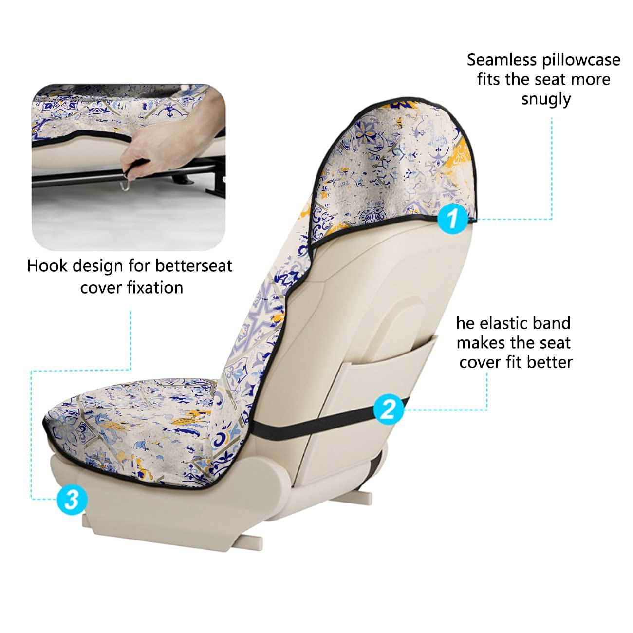 Car seat towel cover front seat protector suitable for gym and exercise, universal for all seasons, car use 76