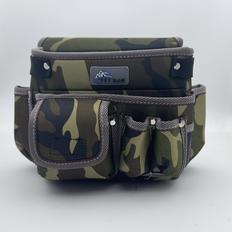 Almacenamiento y mantenimiento multifuncional transfronterizo electricista resistente al desgaste engrosada tela Oxford electricista carpintería bolsa de la cintura Kit de hardware