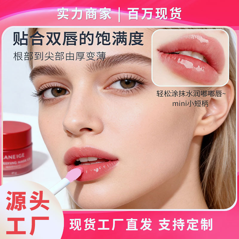 Cross-Border Popular Mini Silicone Eva Bag Lip Brush, Lip Mask, Lip Gloss Brush, Glitter Applicator, Lipstick Brush, Eyeshadow Brush