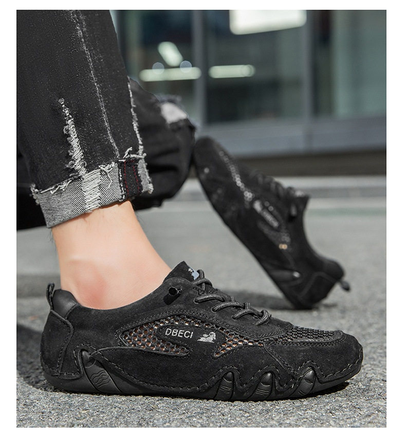 Giày thể thao unisex cỡ lớn thoáng khí lưới mùa hè, đế bằng — 661 Màu đen, 661 màu cát, 661 màu hồng, 661 màu nâu chi tiết 29