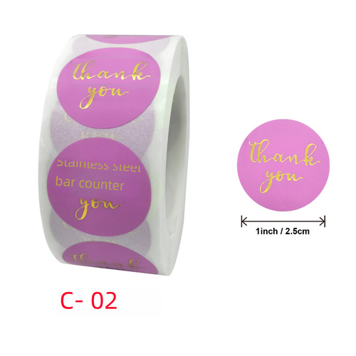 Bulk wholesale Amazon colored foil sticker labels with gold foil, 1-inch self-adhesive labels