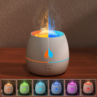 Flame humidifier flame aromatherapy machine colorful ultrasonic aromatherapy machine flame aromatherapy machine creative simulation flame