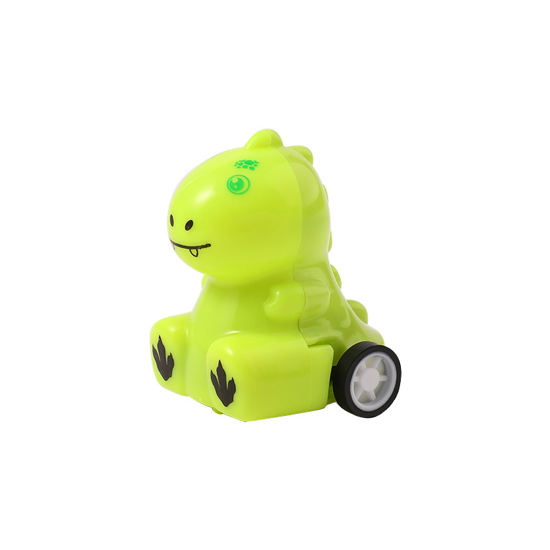 Macaron color dinosaurio tire del coche Mini juguete de la historieta los niños huevo kindergarten regalo juego