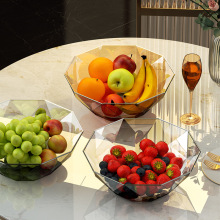 水果盘客厅家用茶几果盘2024新款轻奢高档零食高级水晶果盆糖果盘