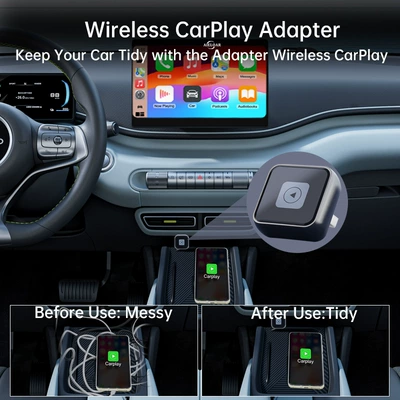 Box Suitable for Apple – Simsiz CarPlay və Android Auto