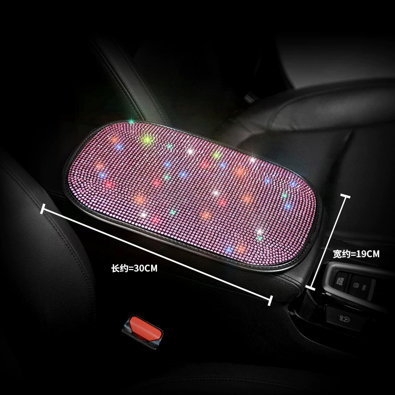 Venta al por mayor de diamante-caja de apoyabrazos del coche integrado pad universal interior caja de apoyabrazos central almohadilla protectora cubierta de los apoyabrazos engrosada almohadilla protectora