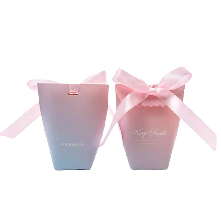 Tiktok mismo estilo caja de dulces estilo occidental nueva caja de dulces creativa bolsa de regalo de boda bolsa de regalo de mano bolsa de papel