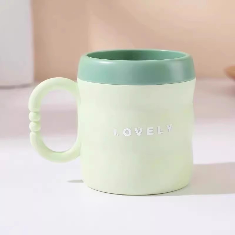 Taza de enjuague casera de doble color de bambú, taza de enjuague duradera, taza de enjuague de almacenamiento de cepillo de dientes para dormitorios de estudiantes image 4