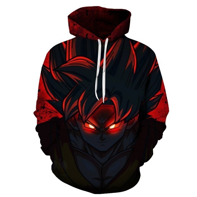 2024 otoño e invierno anime Dragon Ball 3D digital europeo y americano impreso jersey hoodie men suéteres para hombres y mujeres