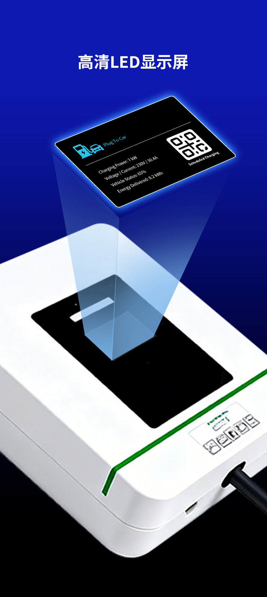 New Energy Vehicle Home Charging Station 7Kw Ac Slow Charging Supports Customization of National and European Standards, Direct from the Manufacturer