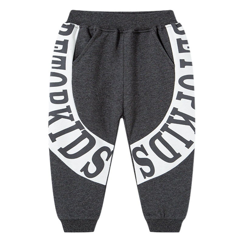 Pantalones Largos con Letras para Niños, Marca de Moda Primavera 2026, Pantalones de Punto para Niños, Pantalones Casuales, Envío Directo de Fábrica