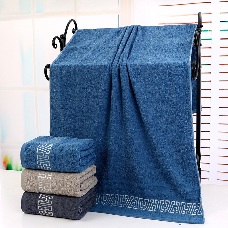 Cross-Border Towel Bath Towel Pure Cotton Thickened Soft Adult Household Large Towel Bath Towel Three-Piece Set Foreign Trade Bath Towel Wholesale