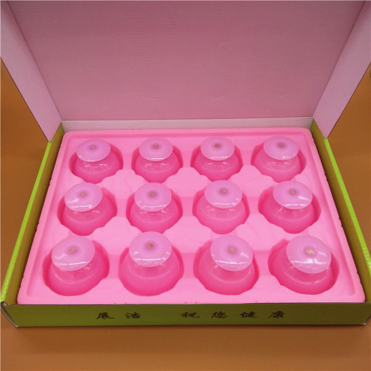 Zhanhao Silicone Cupping Press Moisture-absorbing Cans 12 Pink Easy Cupping Negative Pressure Cupping Massage Acupoint Cupping Household detail image 7