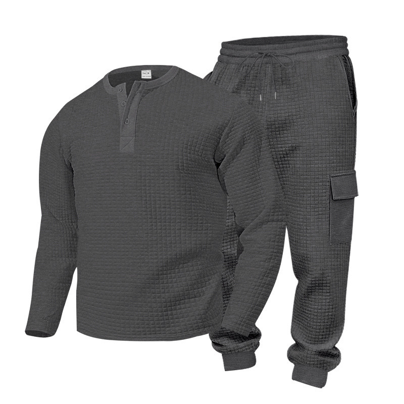 Men's Clothing Men's Heavyweight Long Sleeved Workwear Suit Autumn Winter Outdoor Textured Retro Tough Guy Loose Fit_viptrois.com
