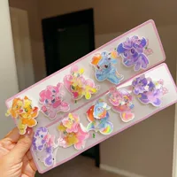 Креативная пони вращающаяся заколка для волос Fun Poly мультипликационная карта для волос Акрил детские украшения