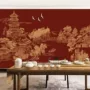 书房售楼大堂茶室壁布