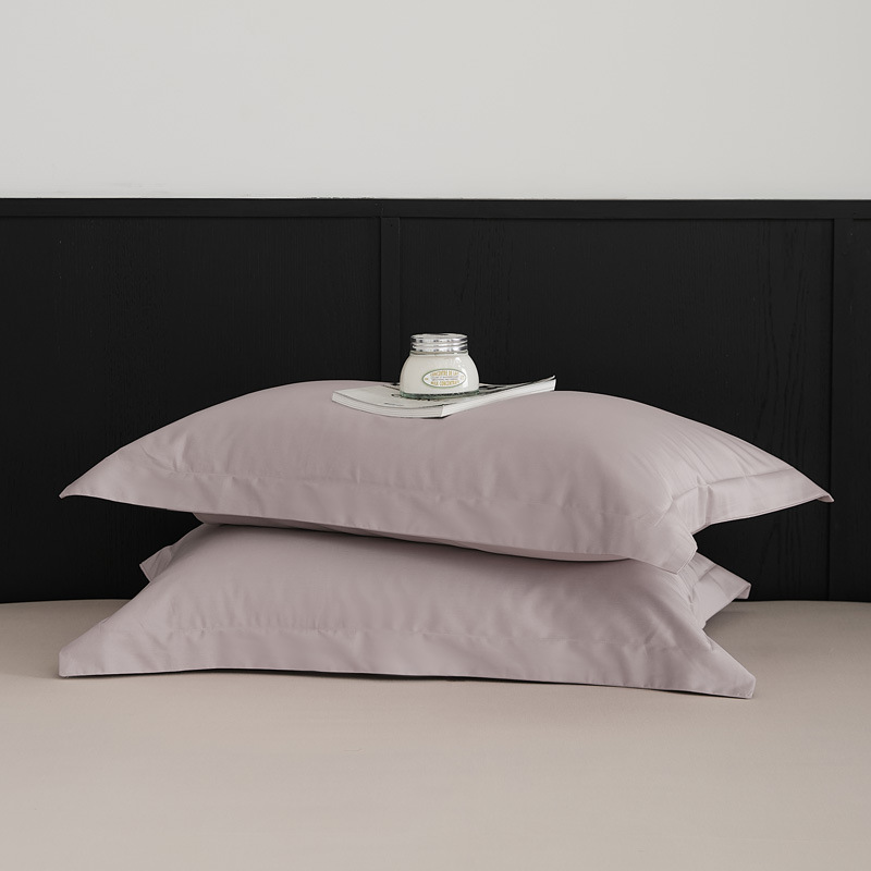 Nuevo par de fundas de almohada de algodón de fibra larga de algodón, un par de fundas de almohada