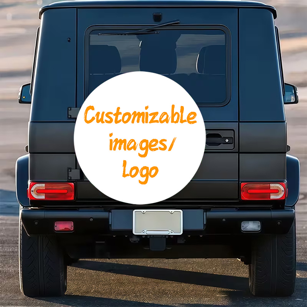 Cross-Border Jit Amazon Polyester Car Tire Cover Suitable for Outdoor Use, Universal for Suvs and Off-Road Vehicles, Easy to Disassemble and Assemble