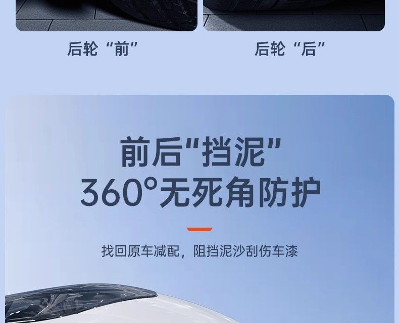 Suitable for the New Model Y3 Punch-Free Fender Modification Mudguard Leather Exterior Special Modely Accessories