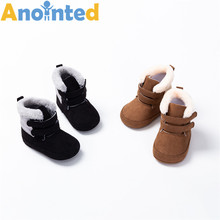 新款冬季0-1歲厚款雙搭帶毛絨高幫中筒棉靴防滑嬰兒保暖學步棉鞋