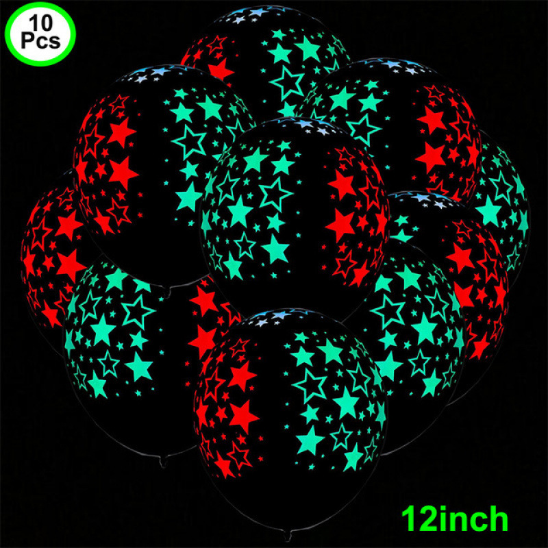 Feliz cumpleaños Neon Glow Balloons Glow in Blacklight Fluores