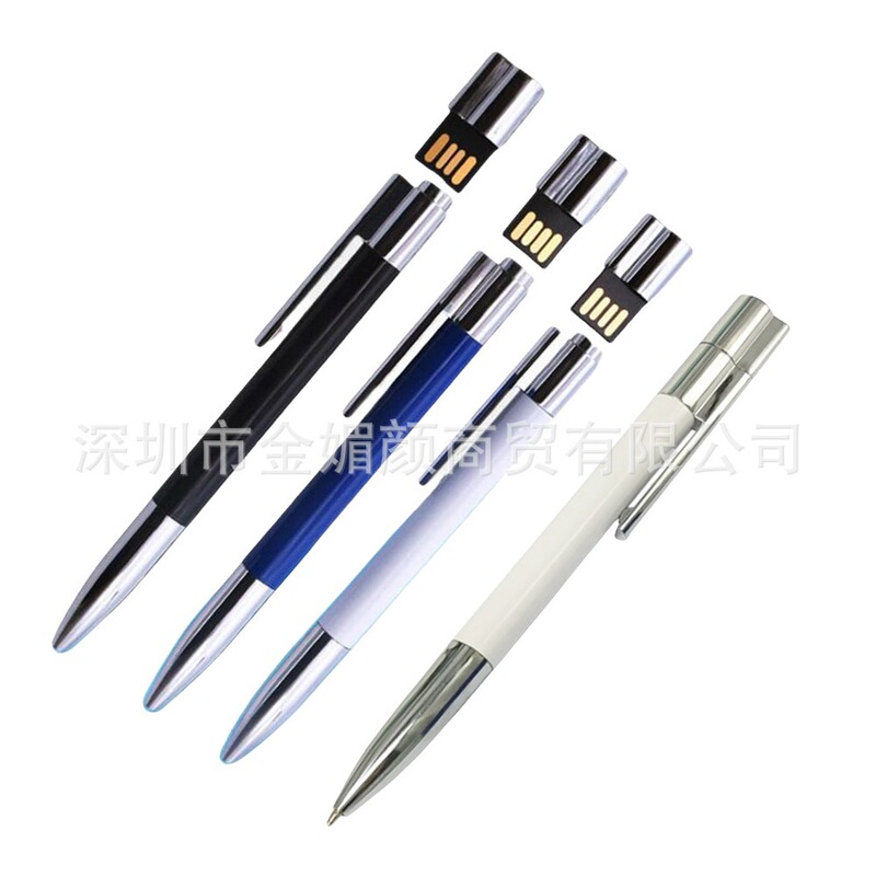 Metal USB Flash Drive Pen Zinc Alloy Pen USB Flash Drive 32g Mini Business Signature Pen USB Corporate Annual Meeting Gift Pendrive