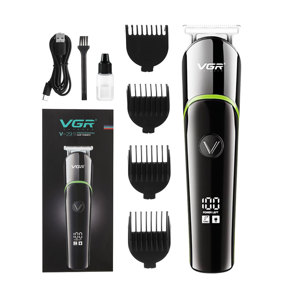 Cortapelos eléctrico portátil con pantalla LED para un corte suave, recargable y grabable, ideal para sujetar el cabello del bebé o para uso personal._voghion.com