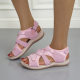 Foreign trade plus size Velcro sports style Sandals women's women's Sandals cross strap flat Sandals women