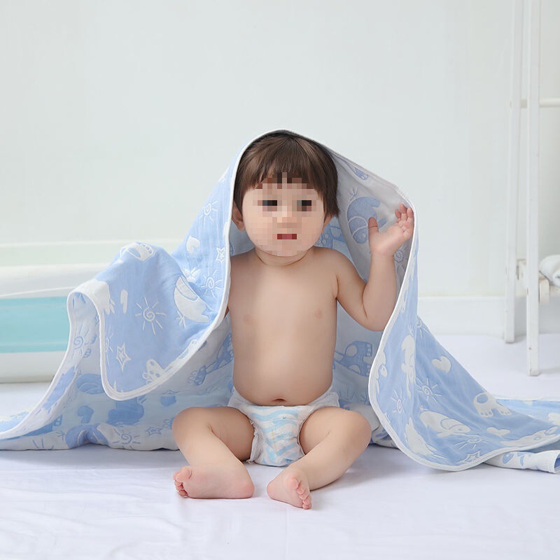 Baby Bath Towel, Six-Layer Gauze Pure Cotton Summer Quilt, Single Air-Conditioning Blanket, Nap Blanket, Baby Bath Towel Baby Bath Towel, Six-Layer Gauze Pure Cotton Summer Quilt, Single Air-Conditioning Blanket, Nap Blanket, Baby Bath Towel