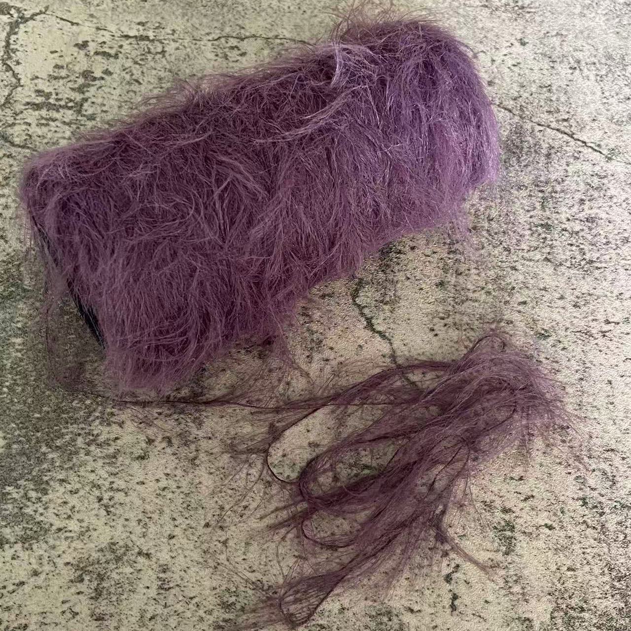 10公分仿貂 手混线配线 长毛diy