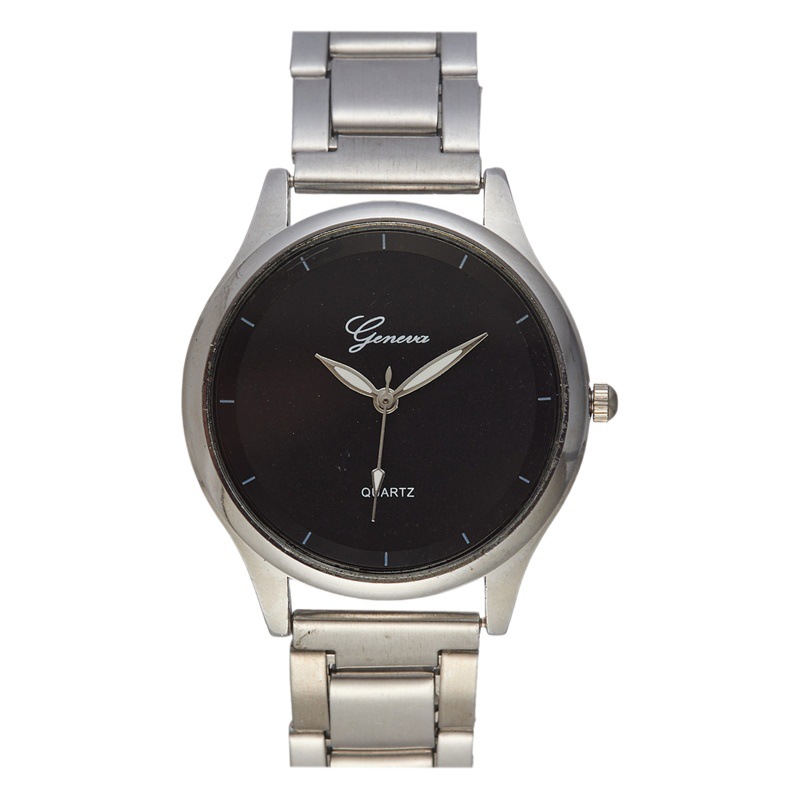Reloj informal con banda de acero para parejas, reloj de moda para hombre, reloj de cuarzo para mujer, reloj con banda de acero