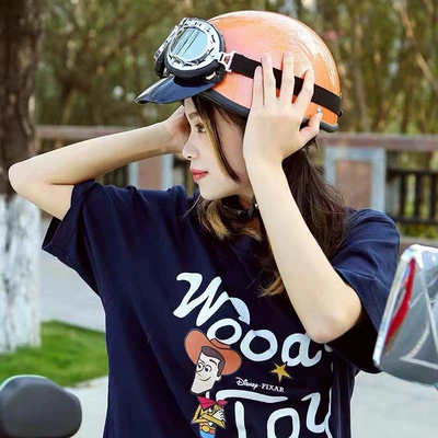 Motosiklet kaskı (dəbilqə) Ultra Light Retro Harley Summer Helmet