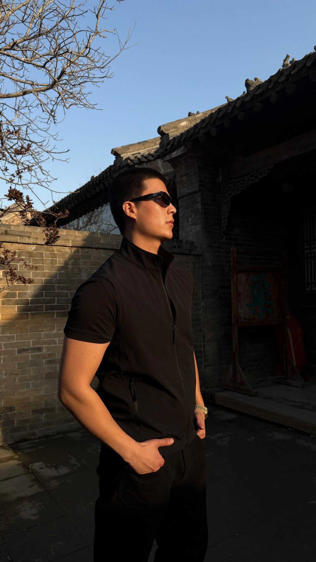 Men's Slim Fit Vest Quick Drying Breathable Sports Casual Zipper Sleeveless Top Lightweight Outdoor Summer Solid Color Stand Collar_viptrois.com