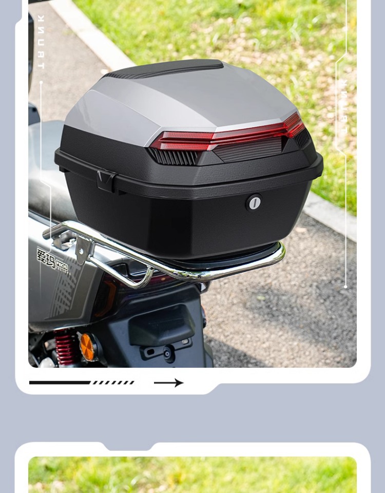 Suitable for Electric Vehicle Trunk Yadea Aima Taiping Luyuan Universal Large Battery Vehicle Rear Trunk Motorcycle