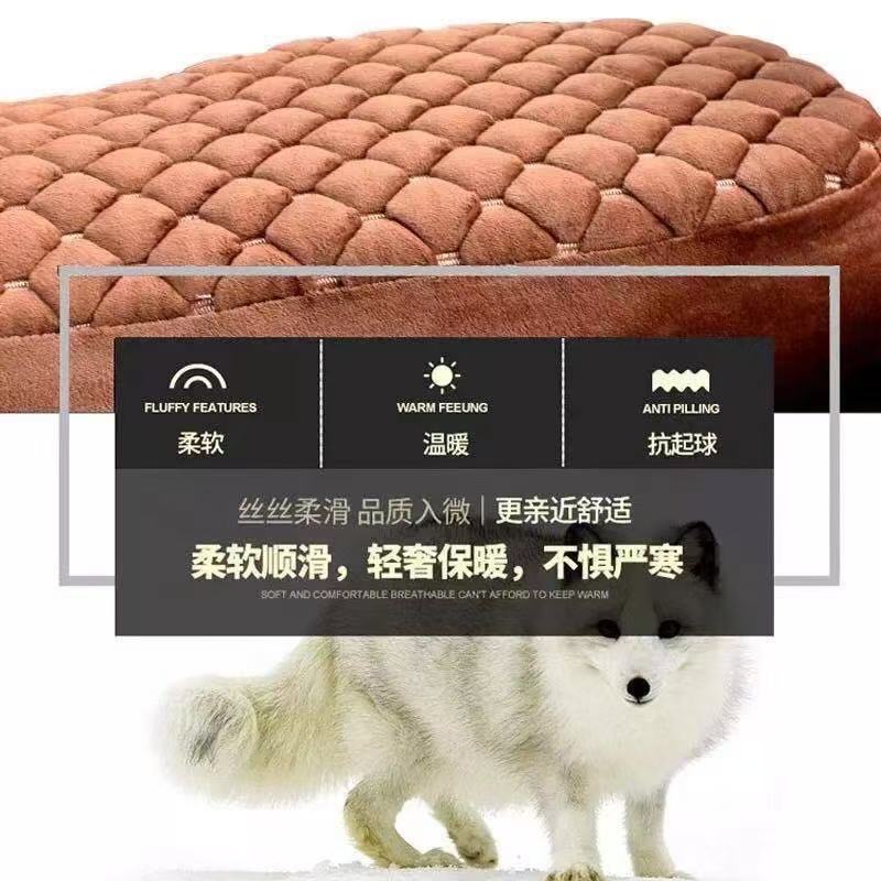 Electric Car Seat Cover Thickeneded and Velvet Warm and Wear-Resistant and Scratch-Resistant Battery Car Seat Cover Universal Pedal Electric Car Seat Cushion Cover